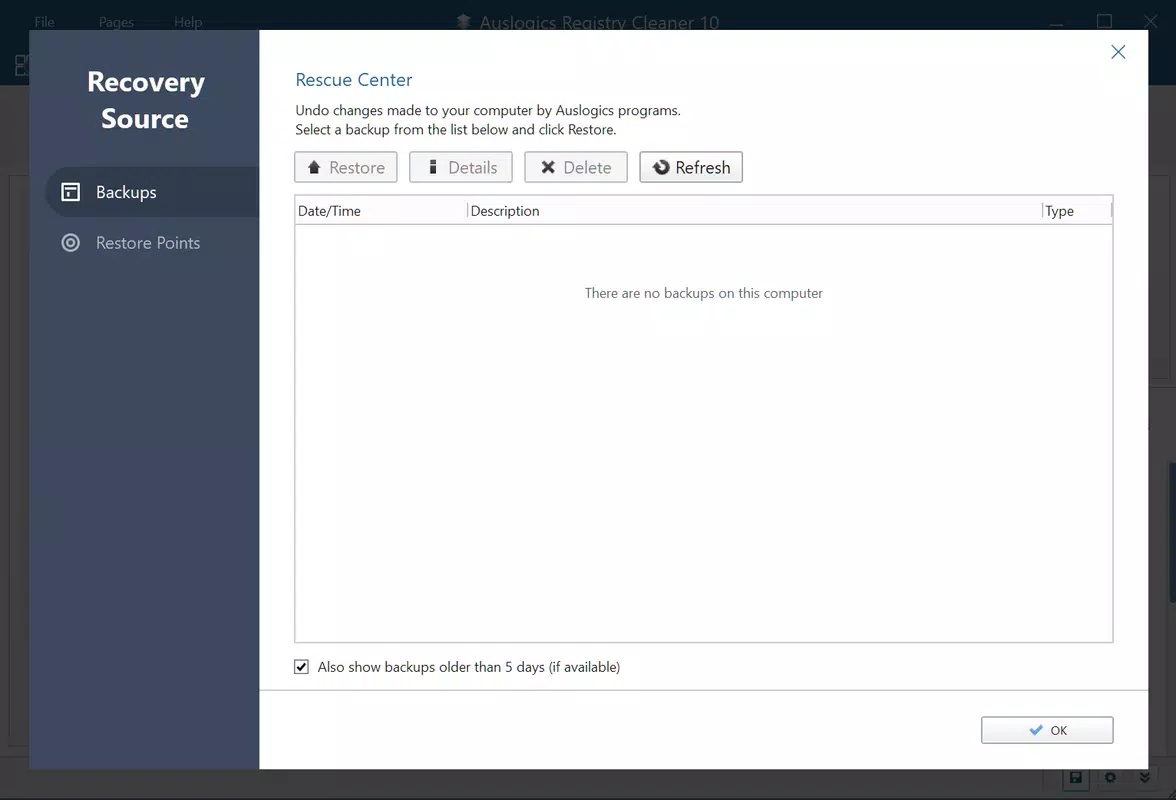 Auslogics Registry Cleaner