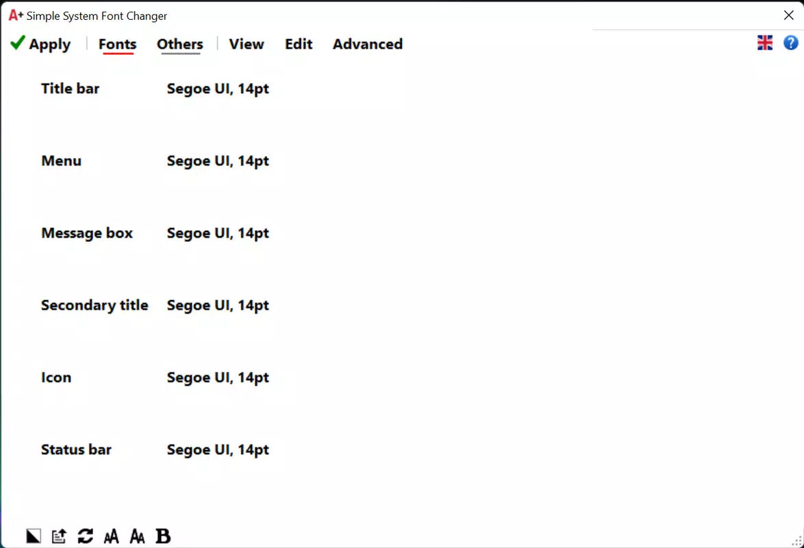 Simple System Font Changer