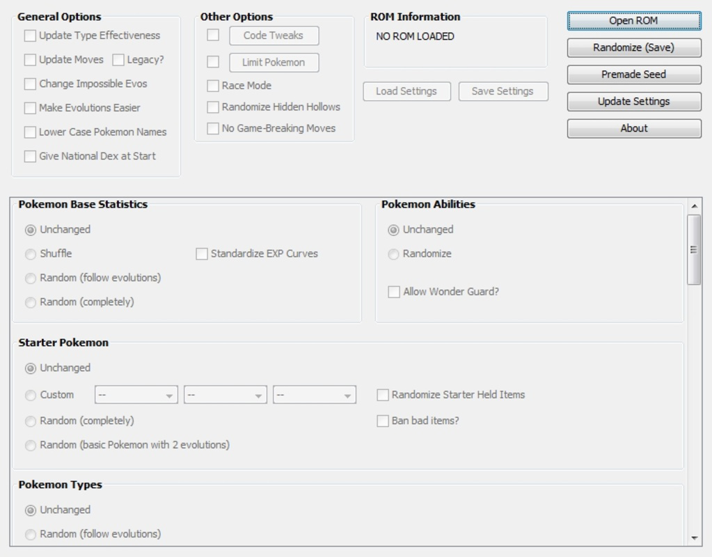 Universal Pokemon Game Randomizer