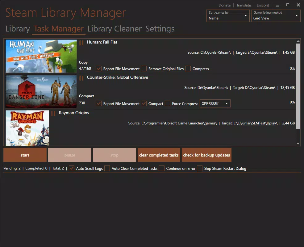 Steam Library Manager