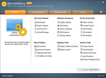 WinUtilities Professional Edition