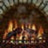 3D Realistic Fireplace Screen Saver Logo