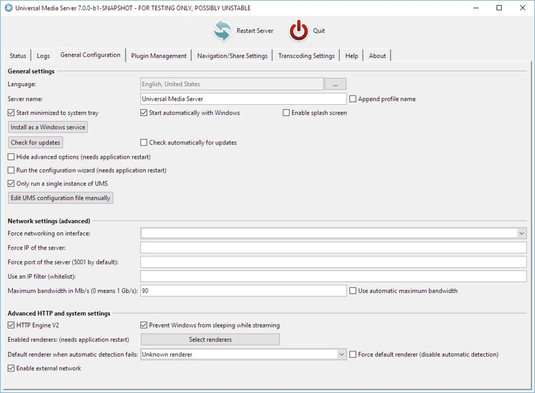 Universal Media Server