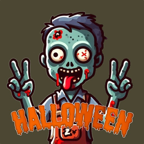 Spooky Zombie Stickers