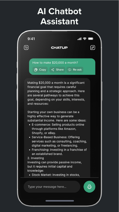 ChatUp AI - Chat Bot Assistant for iOS (iPhone) - Free Download at AppPure