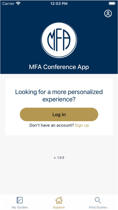 MFA Conference App poster