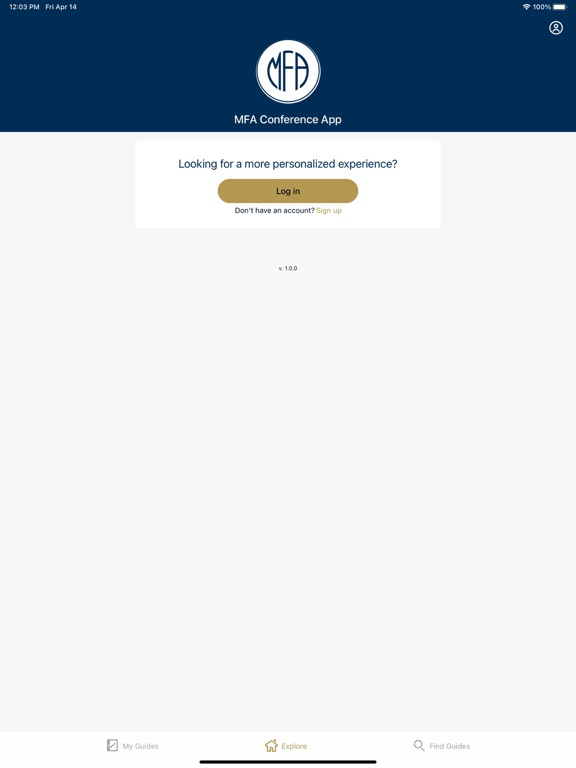 MFA Conference App poster