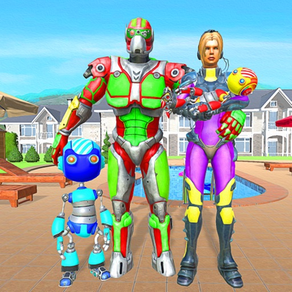 Robot Family Simulation Game