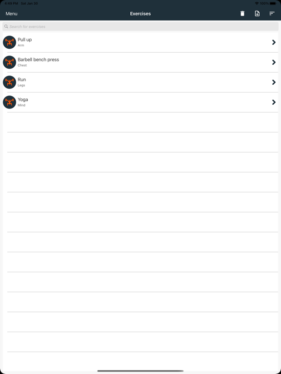 Workout Planner Pro+ Cartaz