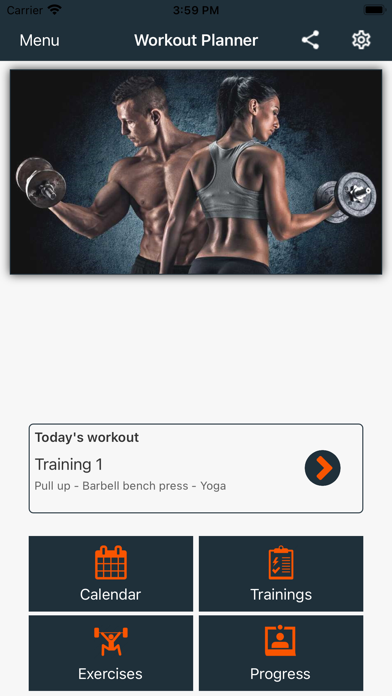 Workout Planner Pro+ Cartaz
