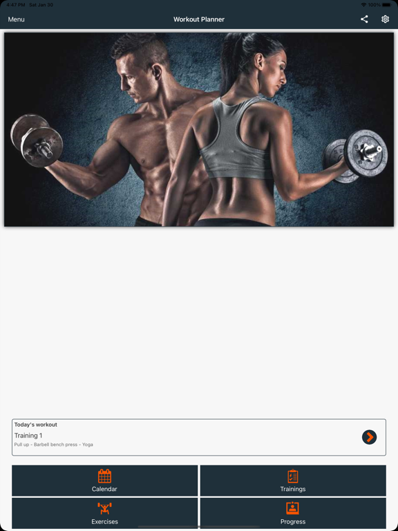 Workout Planner Pro+ Cartaz