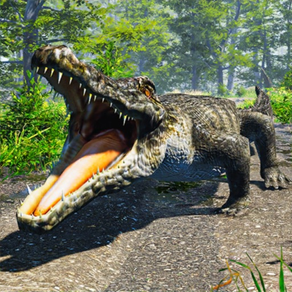simulation d'animal crocodile