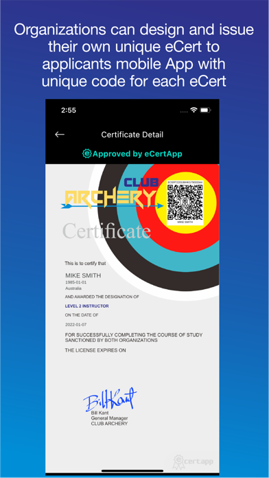 eCertApp poster