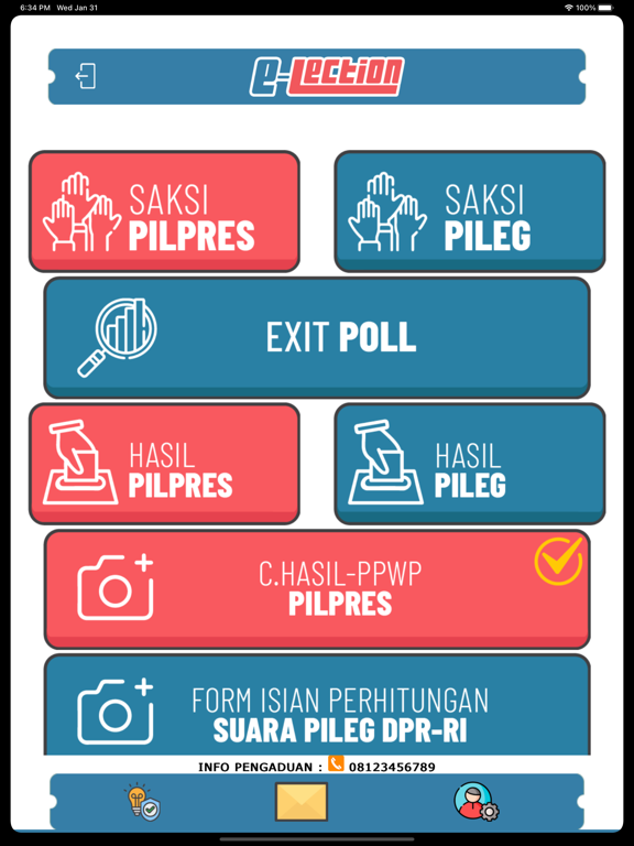e-lection poster