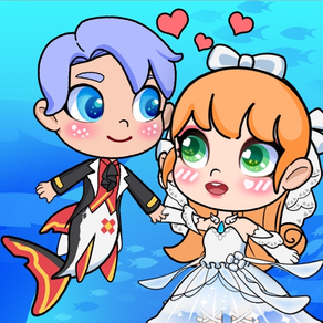 Meerjungfrauen-Hochzeitswelt