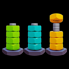 堅果 和 螺栓 顏色 種類 遊戲