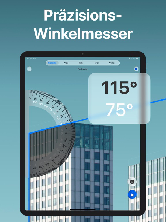 Winkelmesser (Protractor) Plakat