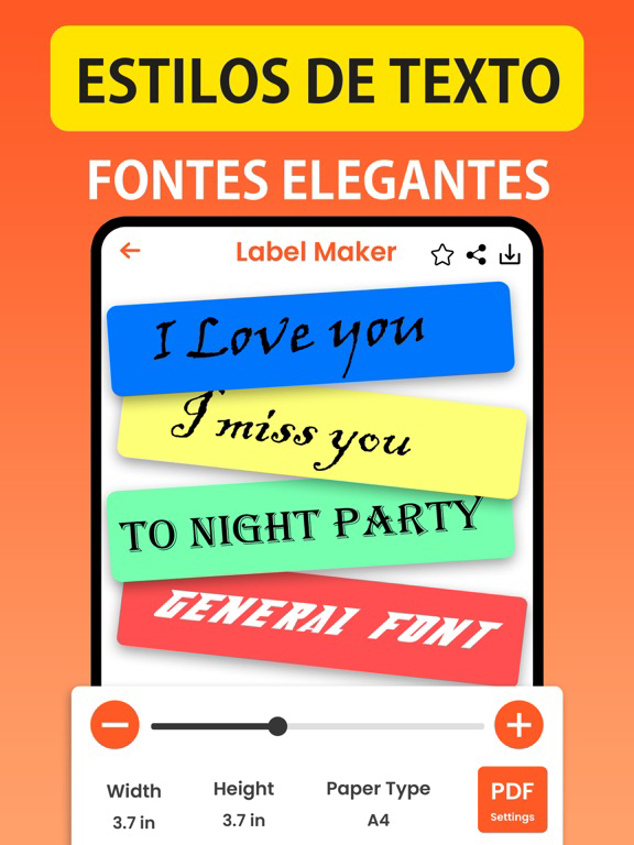 Etiquetas de Máquina :DIYLabel Cartaz