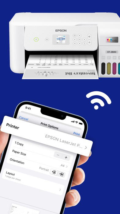 printer-Slimme printer App Plakat