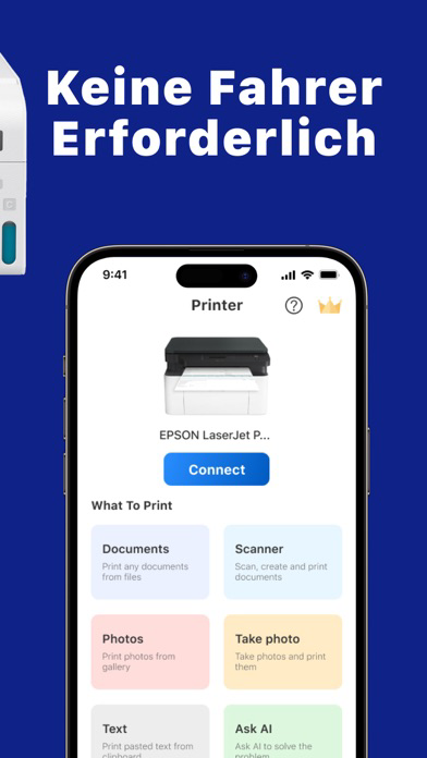 printer-Slimme printer App Plakat