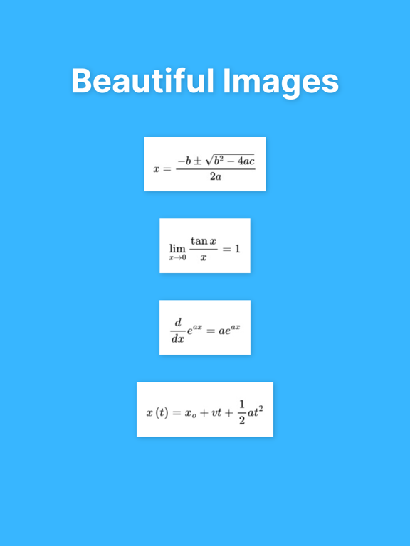 LaTeX Math Image Converter for iOS (iPhone/iPad) Latest Version at 4.