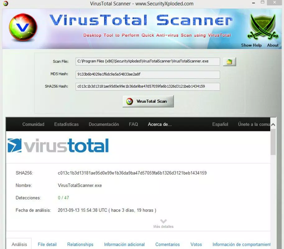Main image for VirusTotal Scanner application