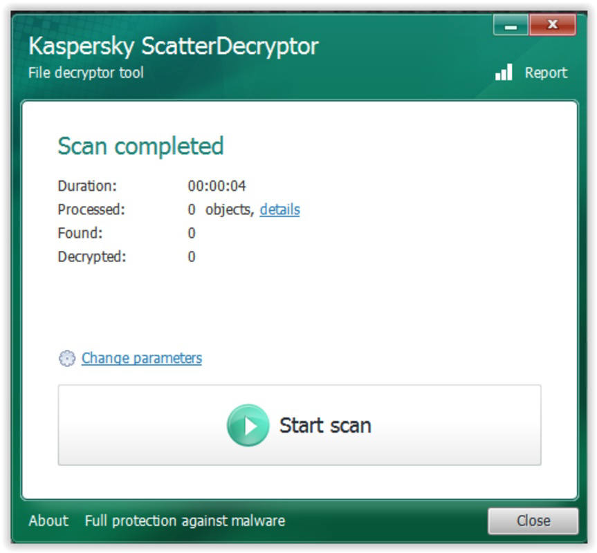 Kaspersky ScatterDecryptor