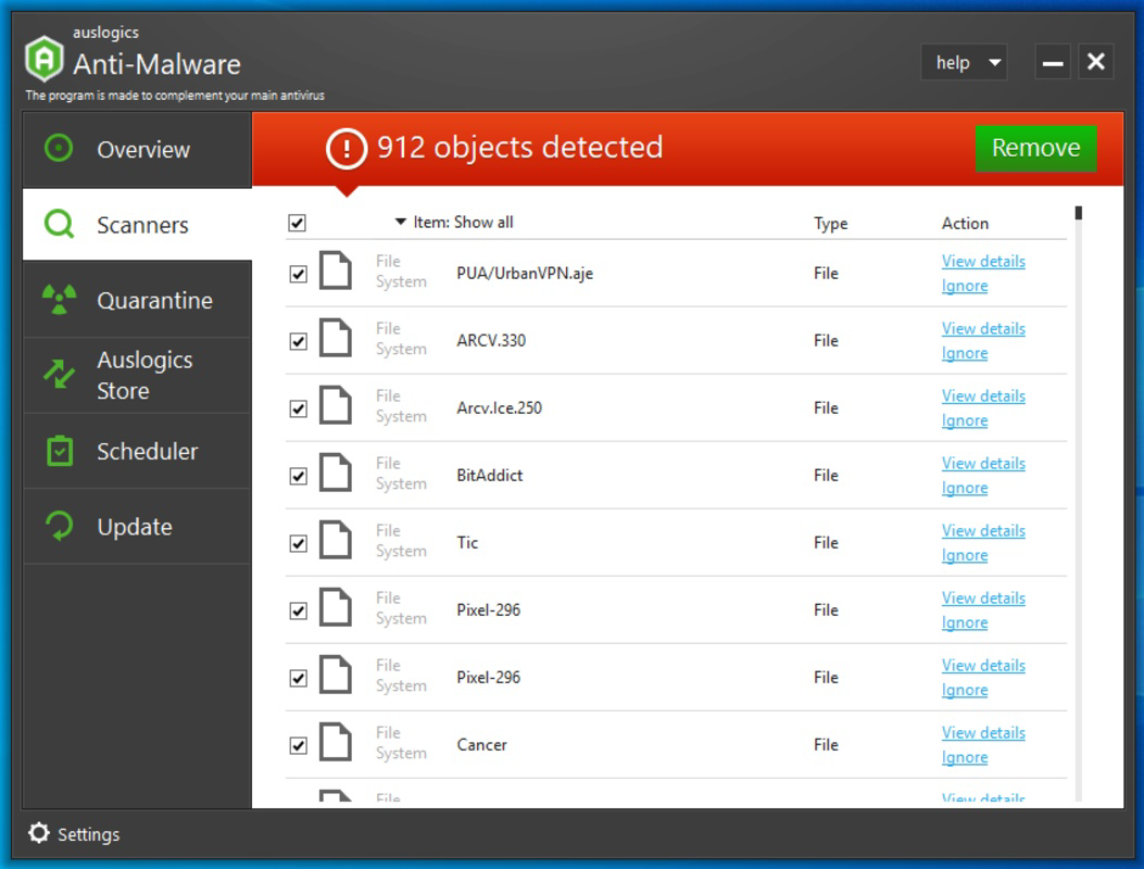 Auslogics Anti-Malware