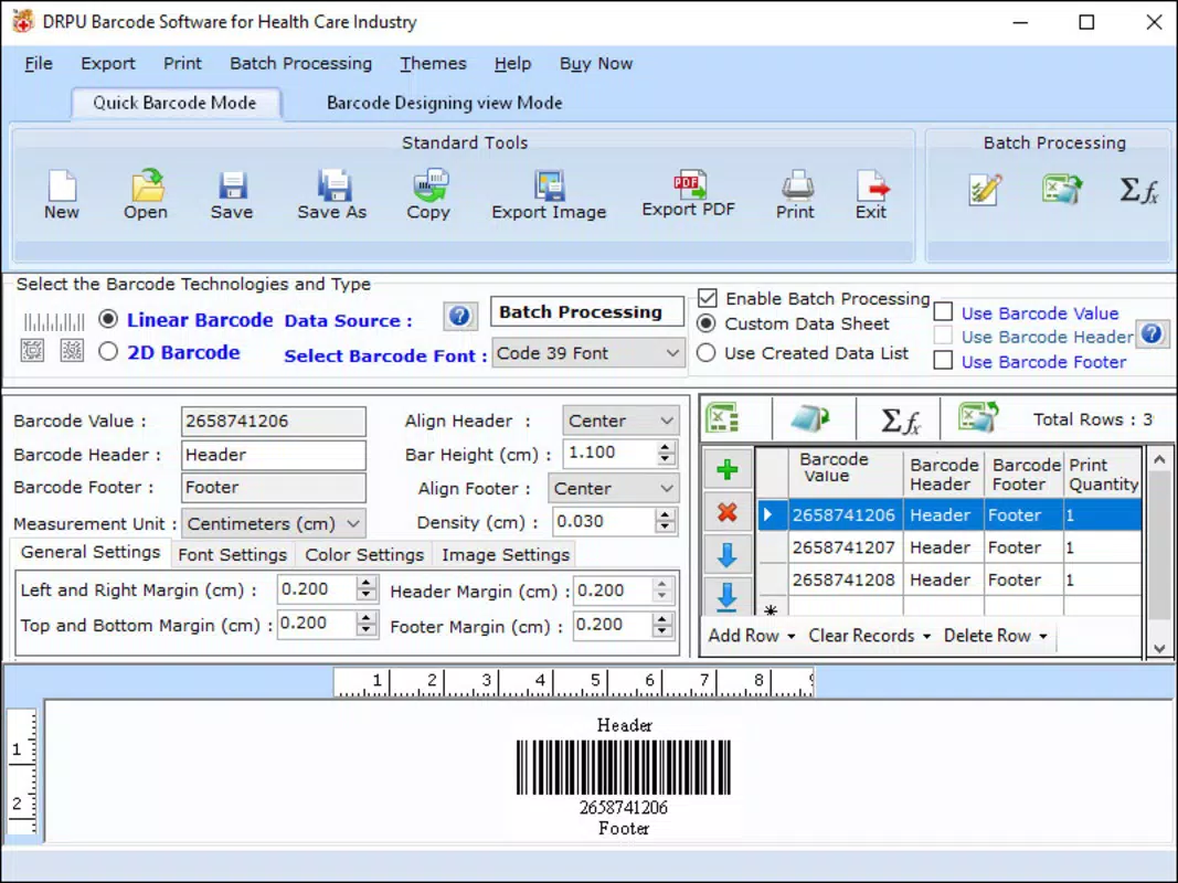 Medical Equipment Barcode Labeling Tool
