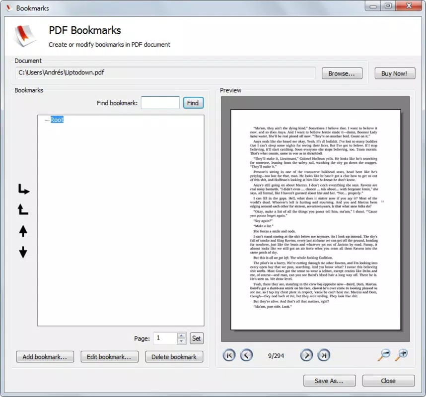 PDF Bookmarks