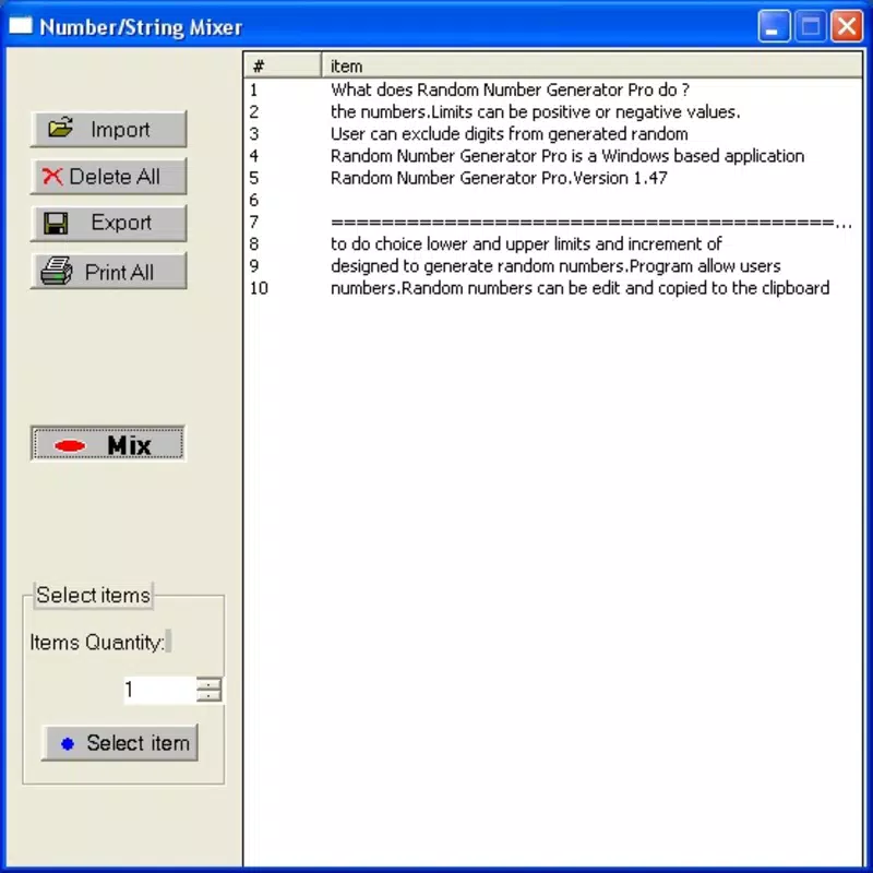 Random Number Generator