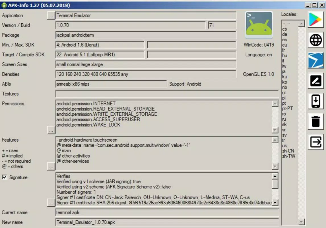 Main image for APK-Info application