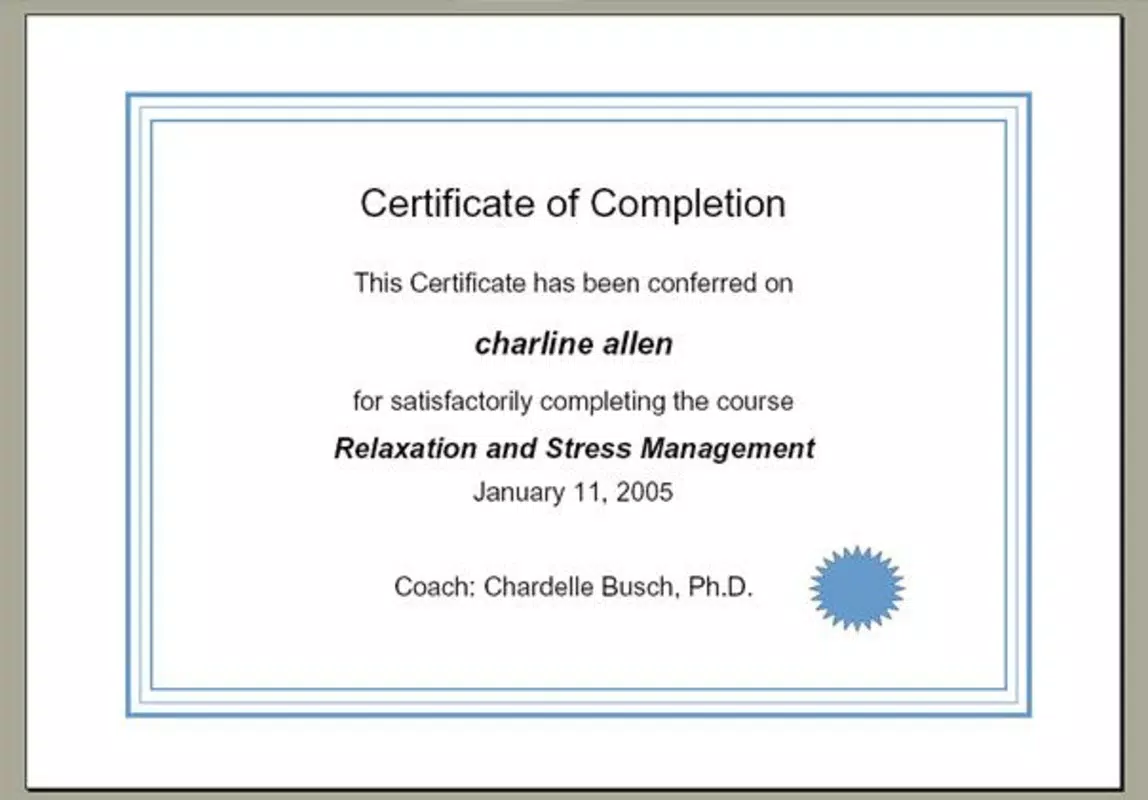 Certificate for Moodle