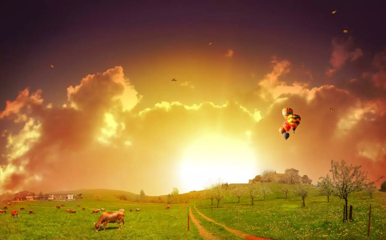 Sunshine Clouds Screensaver