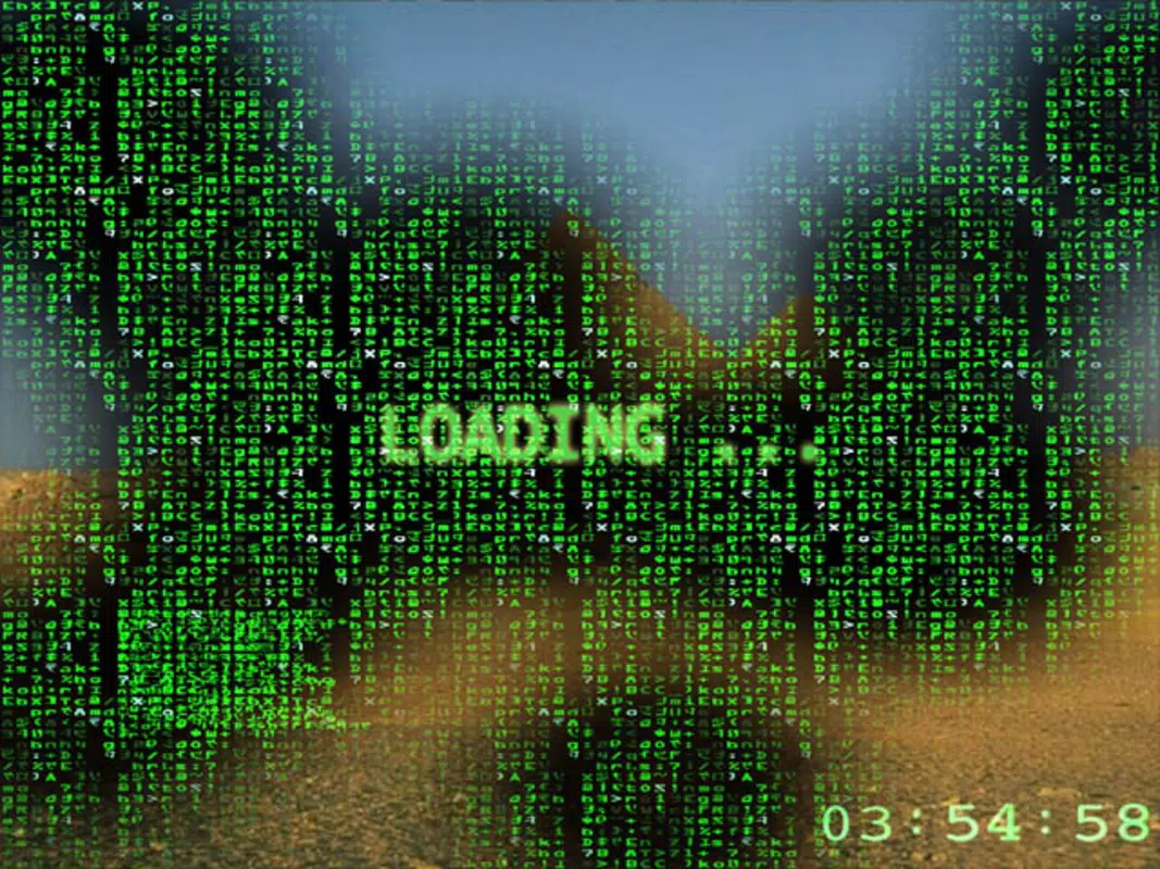 3D Matrix Screensaver the End