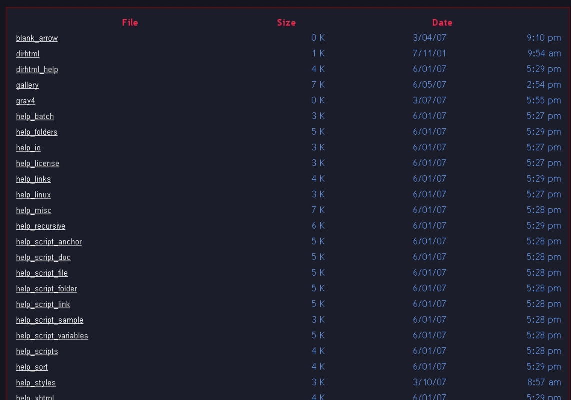 Dirhtml