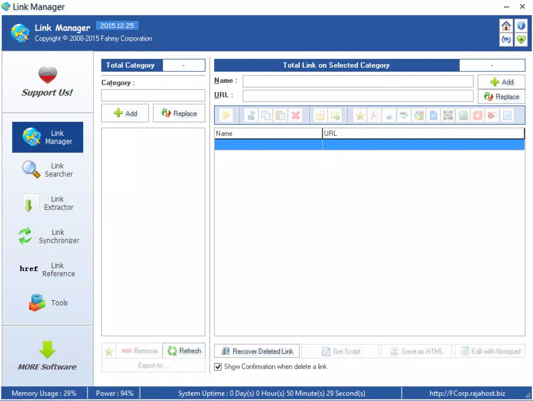 FCorp - Link Manager