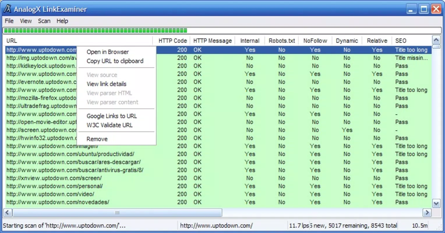 AnalogX LinkExaminer