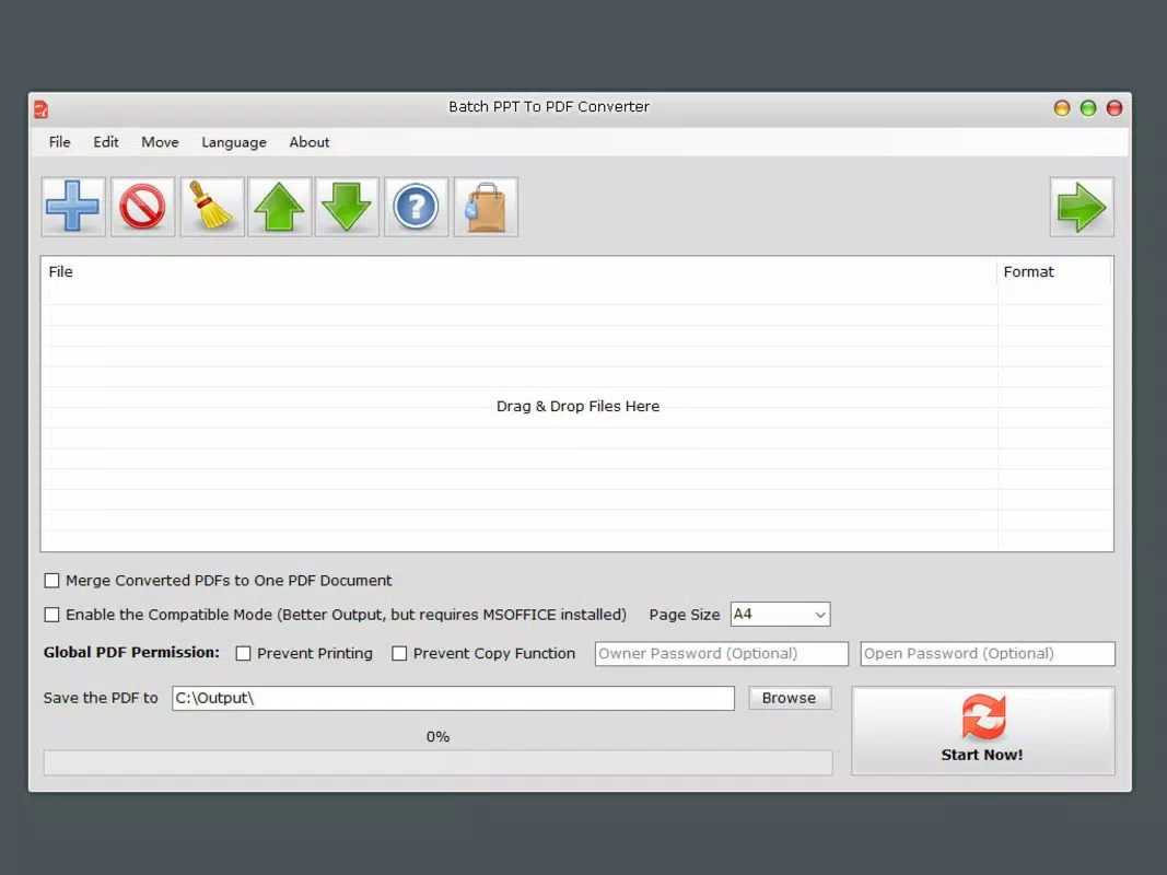 Batch PPT To PDF Converter
