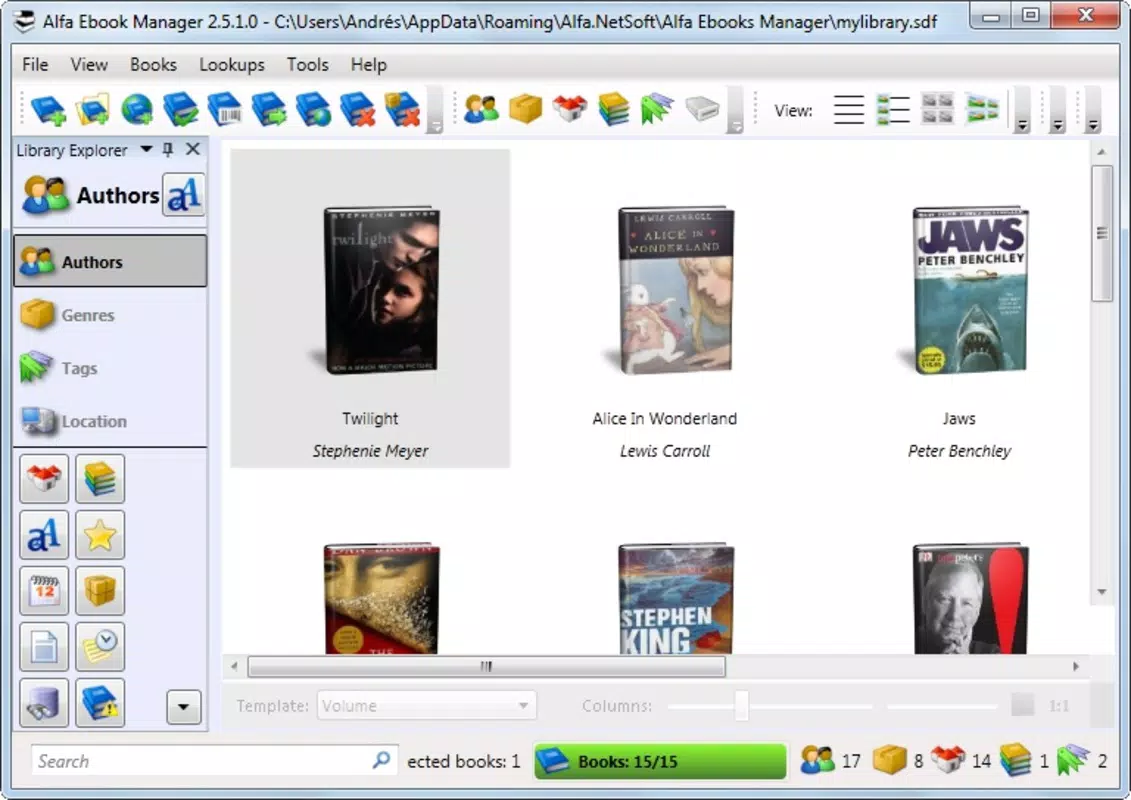 Main image for Alfa eBooks Manager application