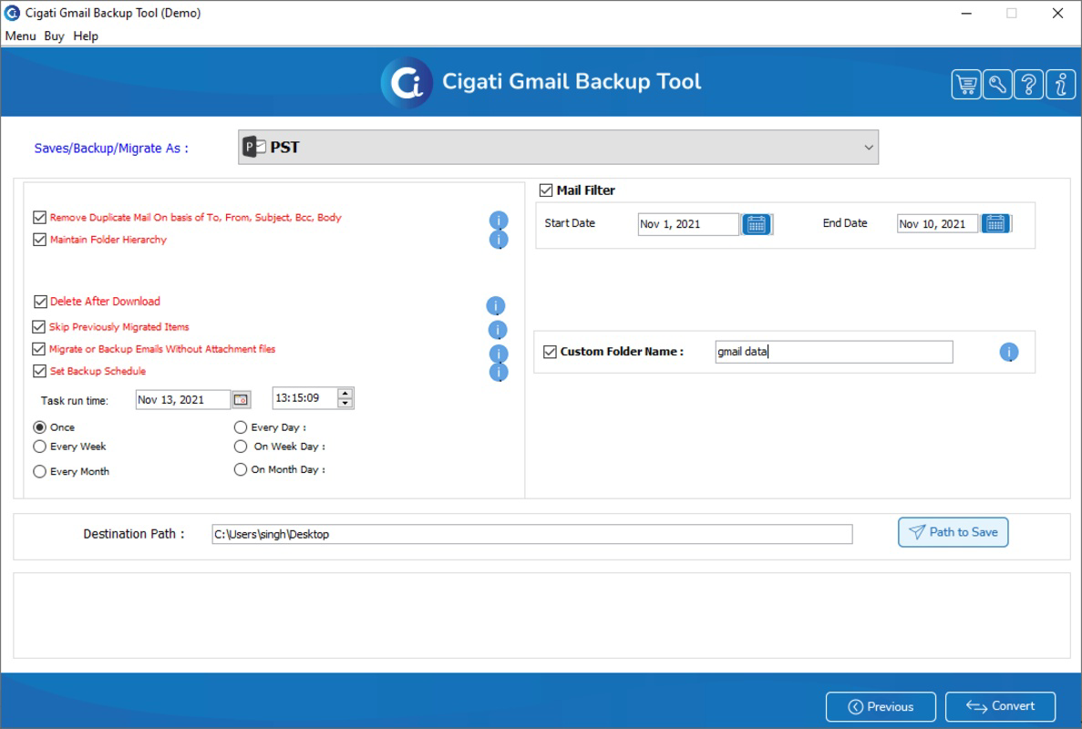 Gmail Backup Software