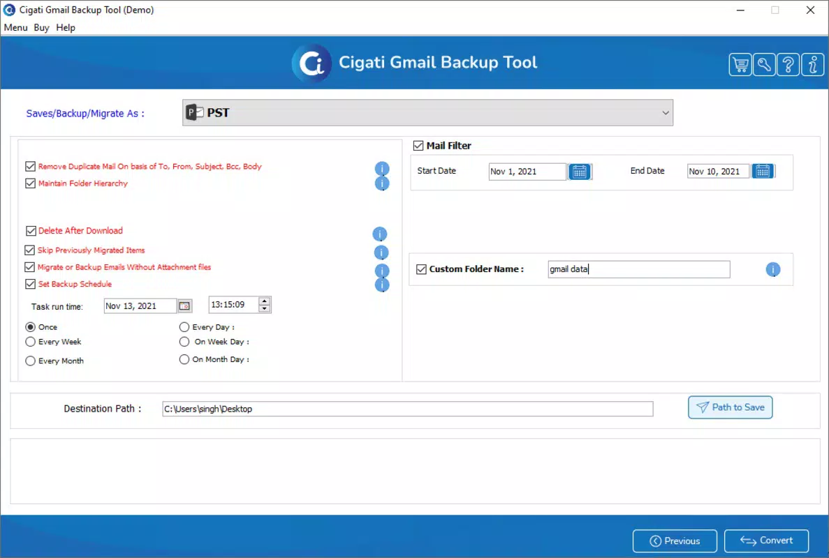 Gmail Backup Software