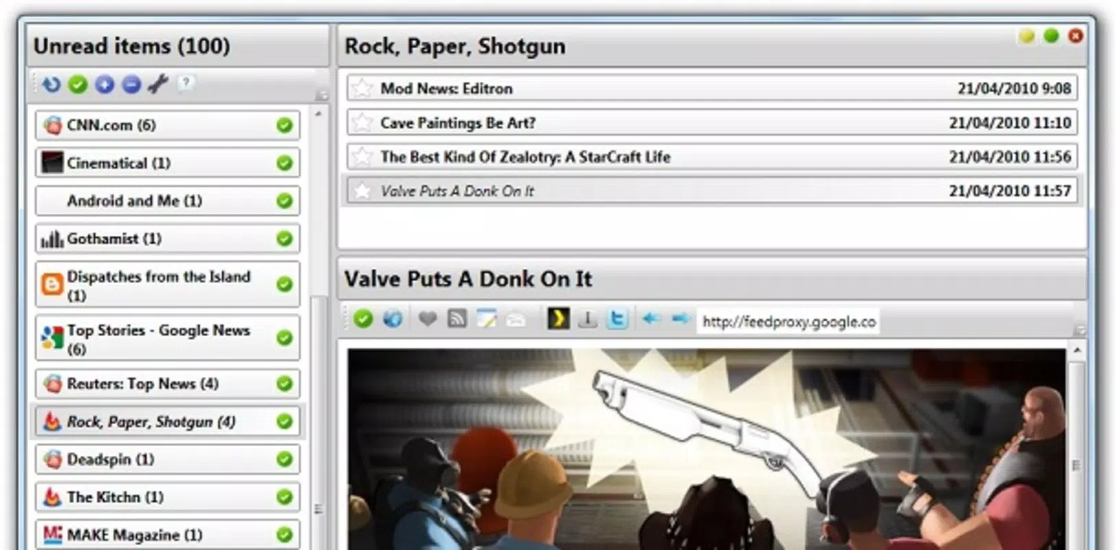Desktop Google Reader