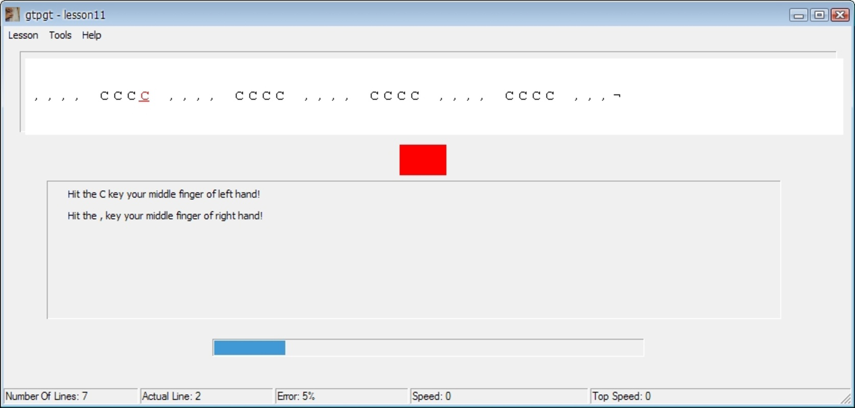 GNU Typing Master