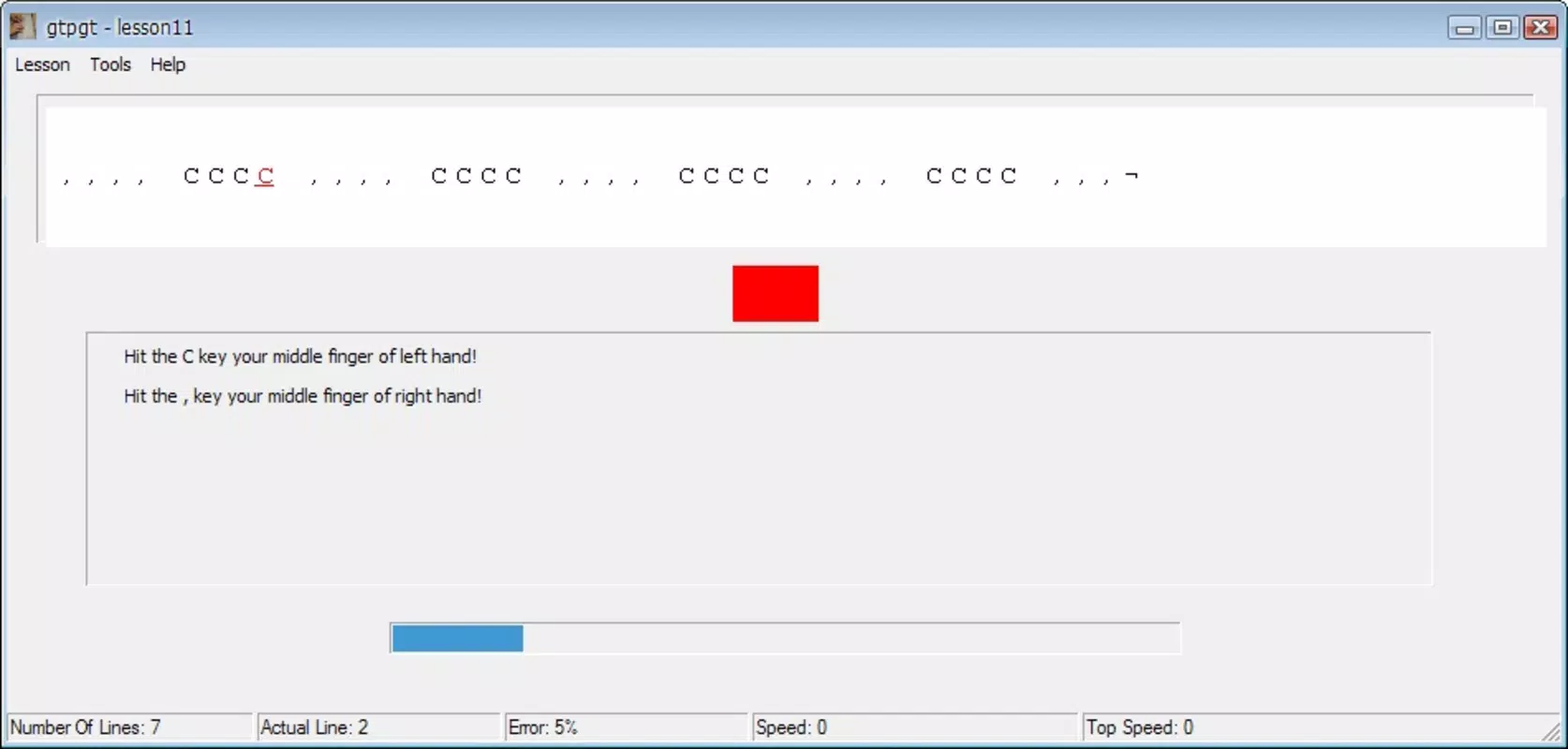 GNU Typing Master
