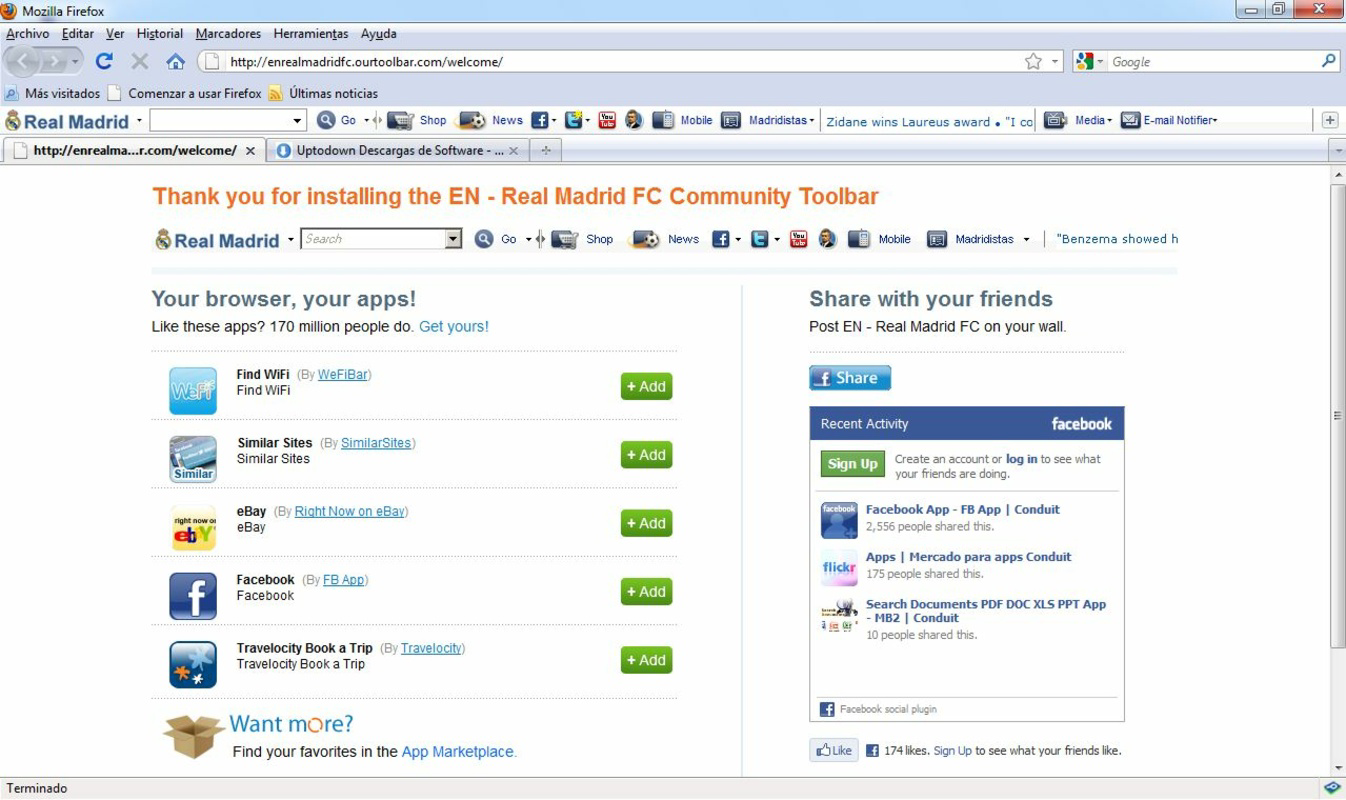 Real Madrid Toolbar