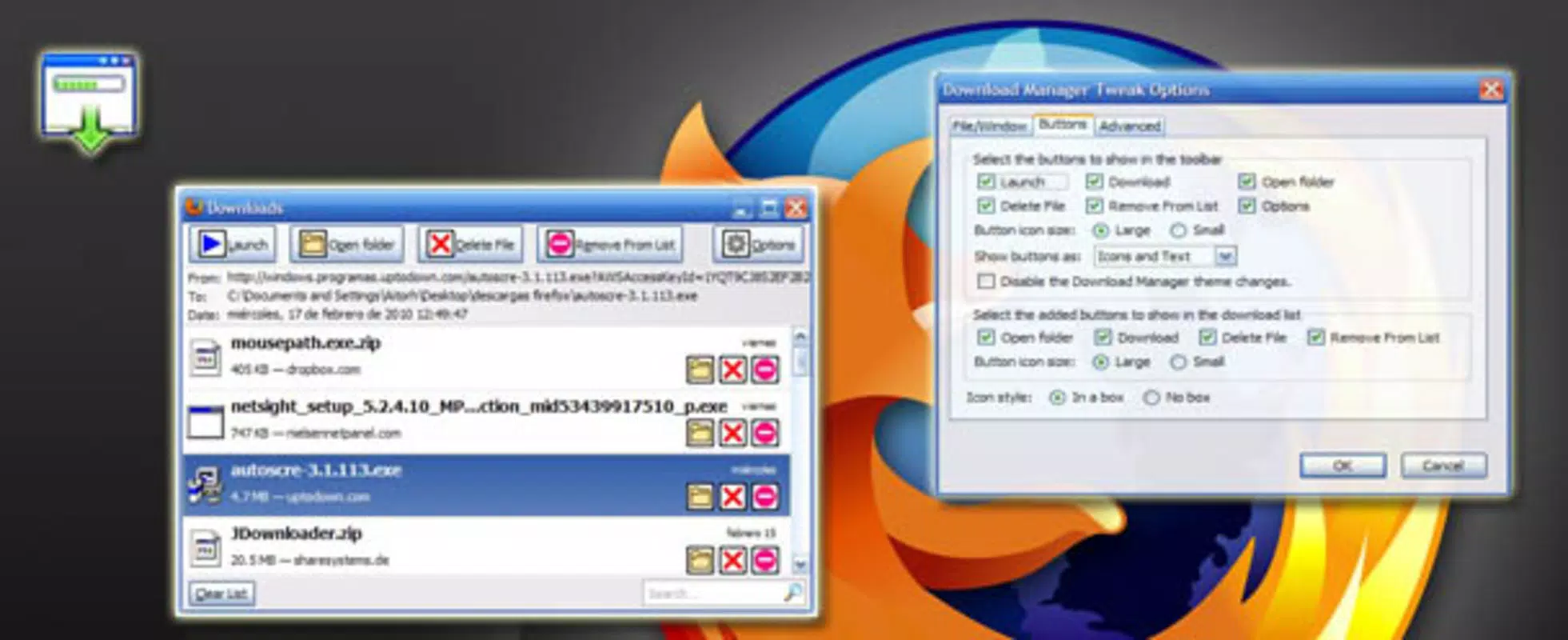 Download Manager Tweak Extension