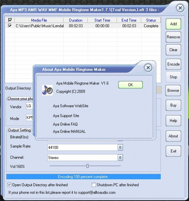 Aya Mobile Ringtone Maker