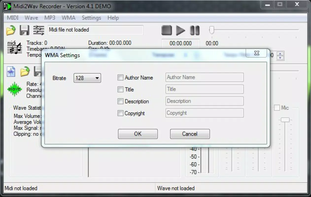 Main image for Midi2Wav Recorder application