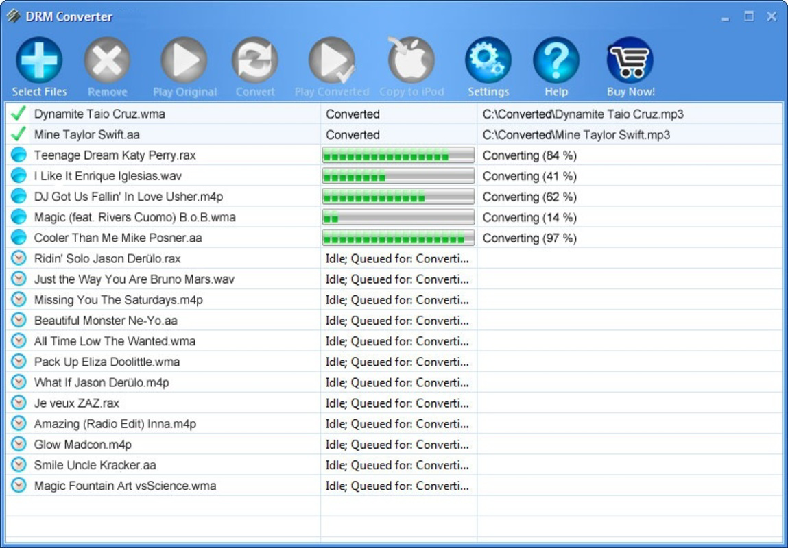 DRM converter